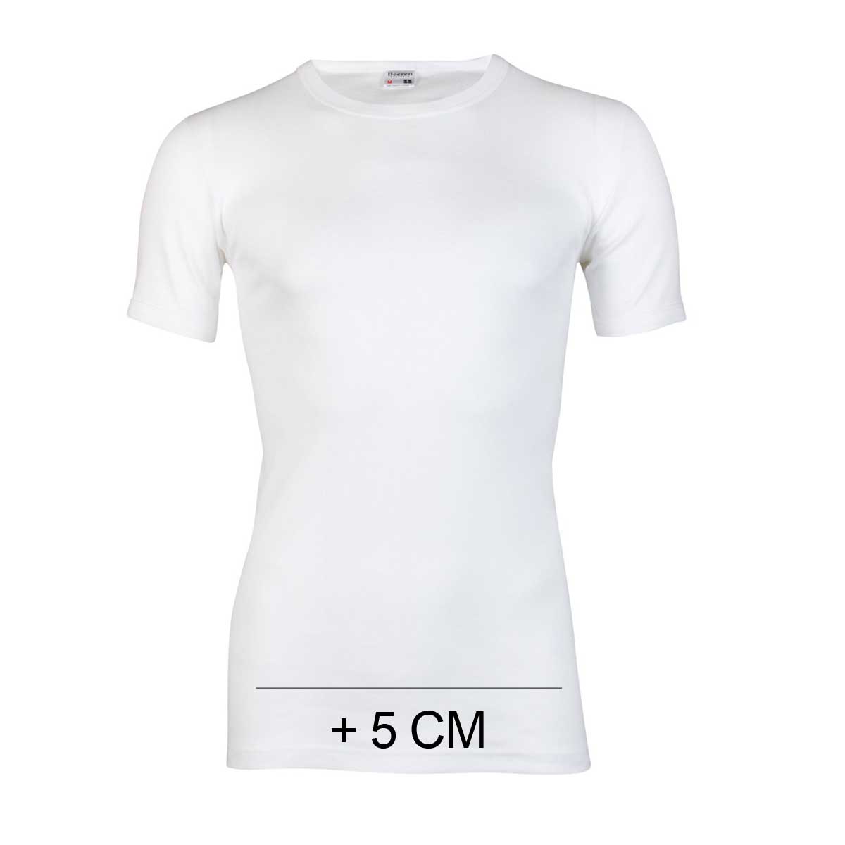 Middellandse Zee cel Waardeloos Beeren extra lange T-Shirt wit met ronde hals van 100% katoen