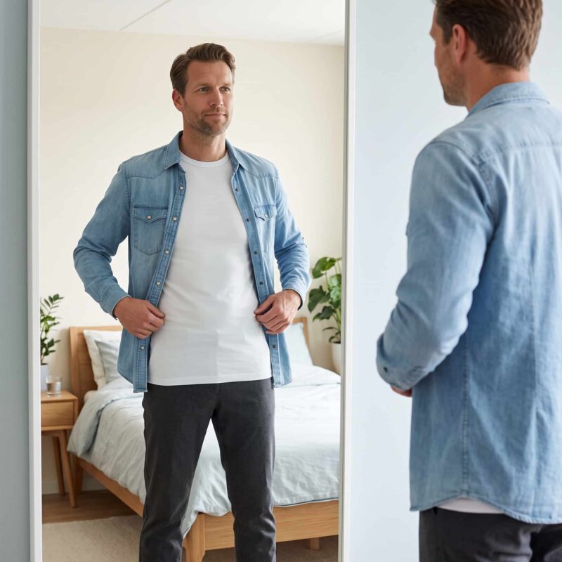 Beeren Extra Lange T-Shirt M3000 Wit - Afbeelding 4