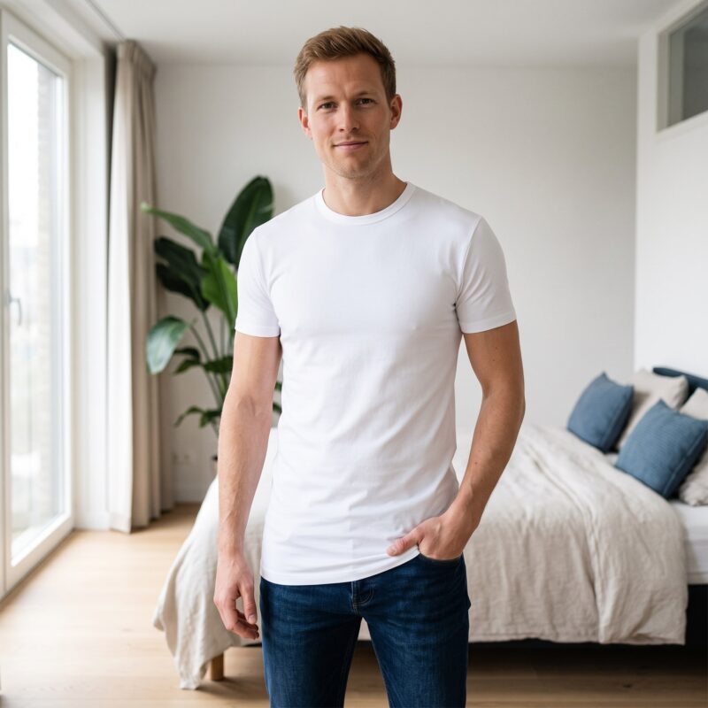 Beeren Extra Lange T-Shirt M3000 Wit - Afbeelding 5