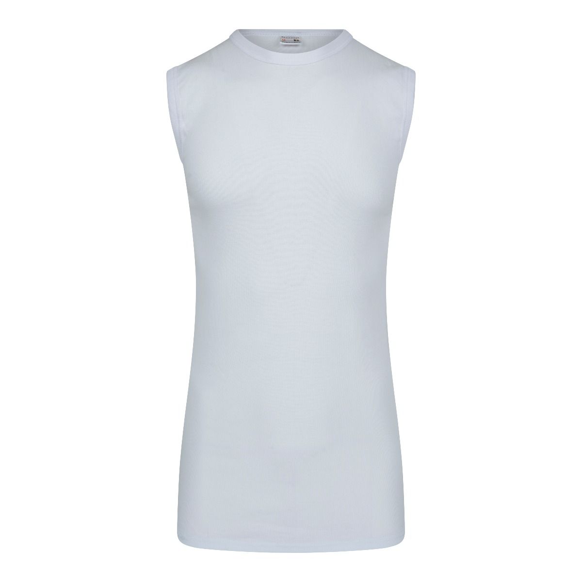 Komst Discrimineren lelijk Beeren extra lang mouwloos T-Shirt wit met ronde hals van 100% katoen