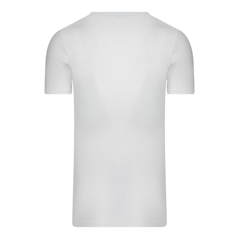 Beeren Heren Extra Lang T-Shirt diepe V-hals M3000 Wit Achterkant