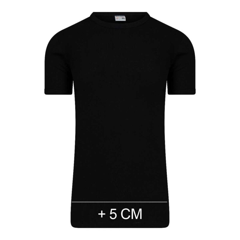 Beeren Heren Extra Lange T-Shirt Zwart