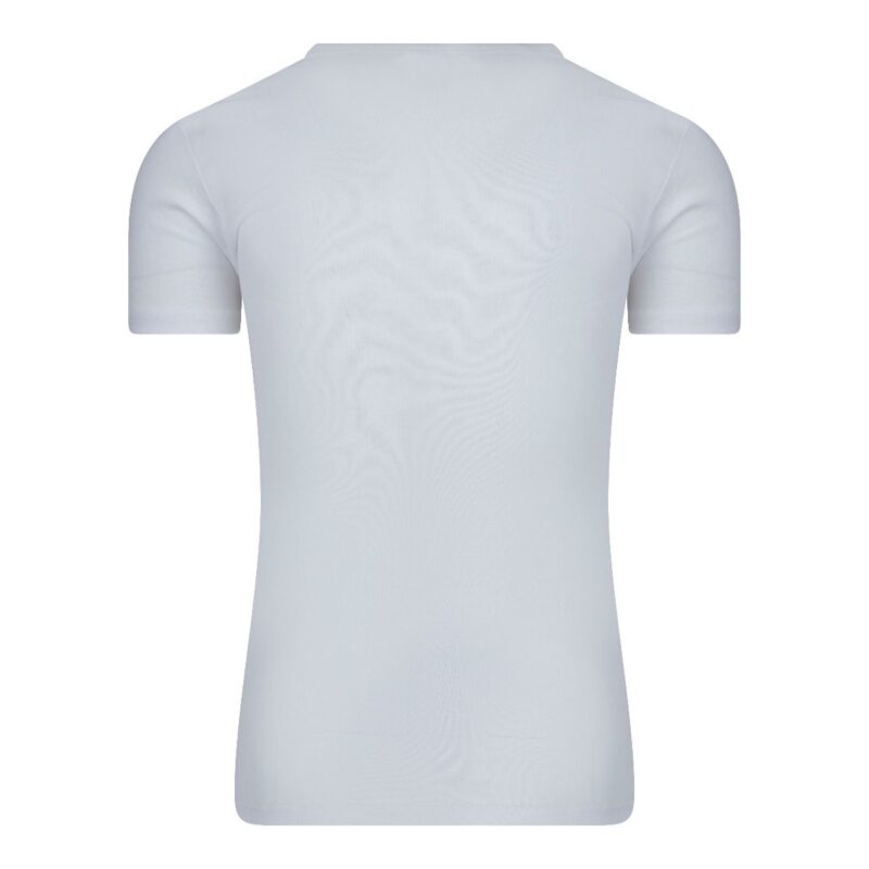 Beeren Heren T-Shirt Wit Diepe V Hals M3000 achterkant