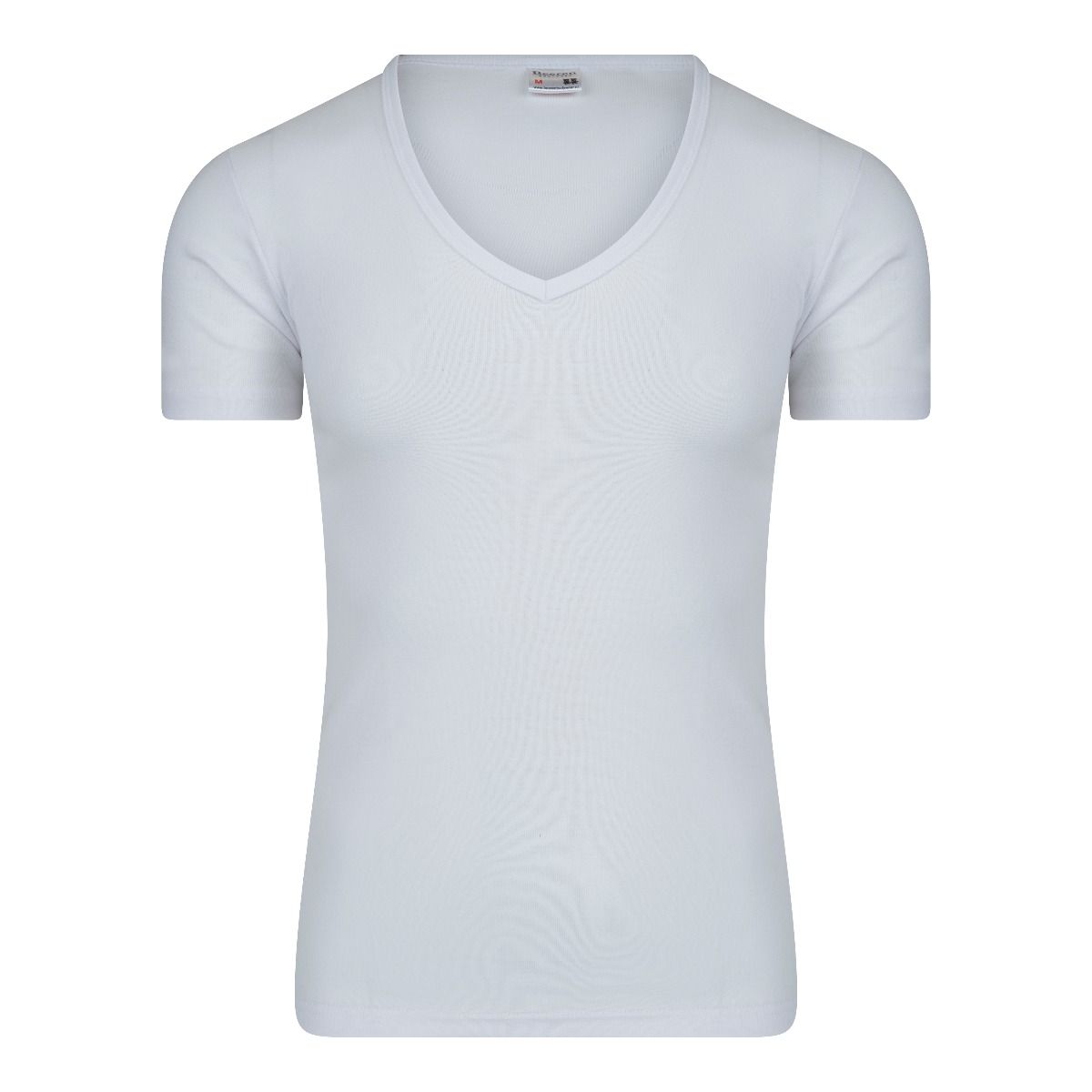 Herkenning Retoucheren Scheiden Beeren T-Shirt wit diepe v hals 5 stuks - Ideaal voor onder overhemden