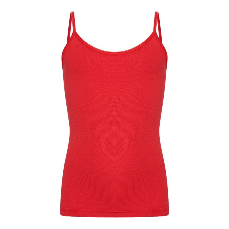 Beeren Meisjes Spaghetti Hemd Top Rood