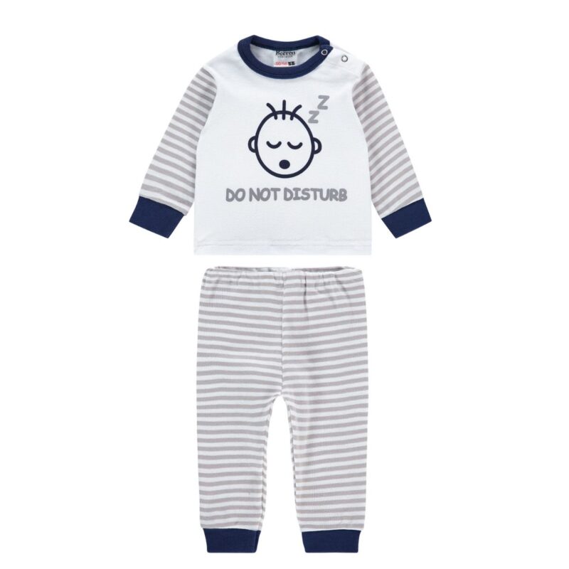 Beeren Baby Pyjama Do Not Disturb Grijs