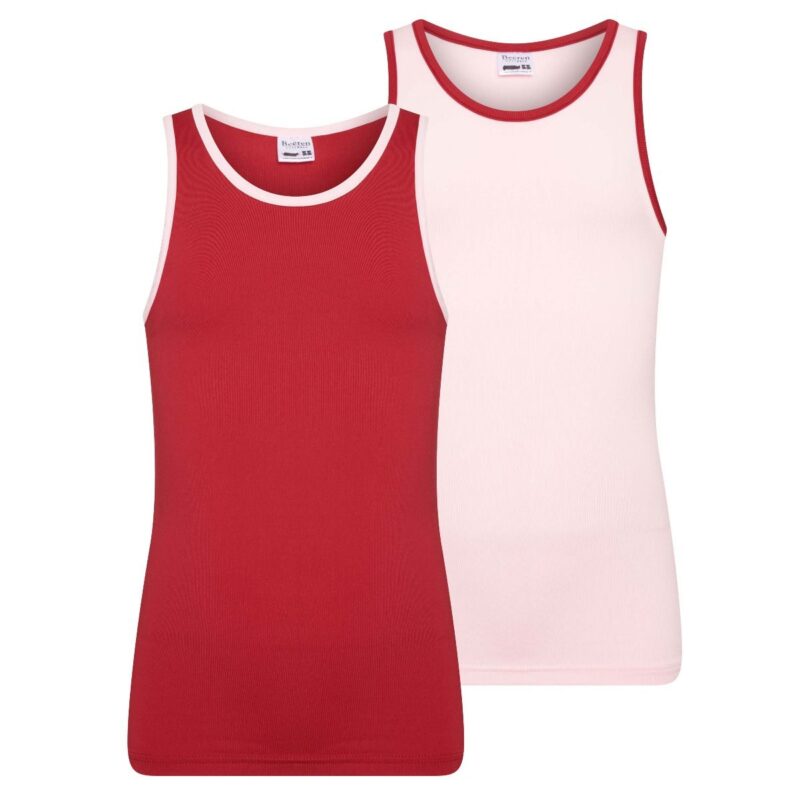 Beeren 2Pack Mix Match Meisjes Hemd Roze Rood