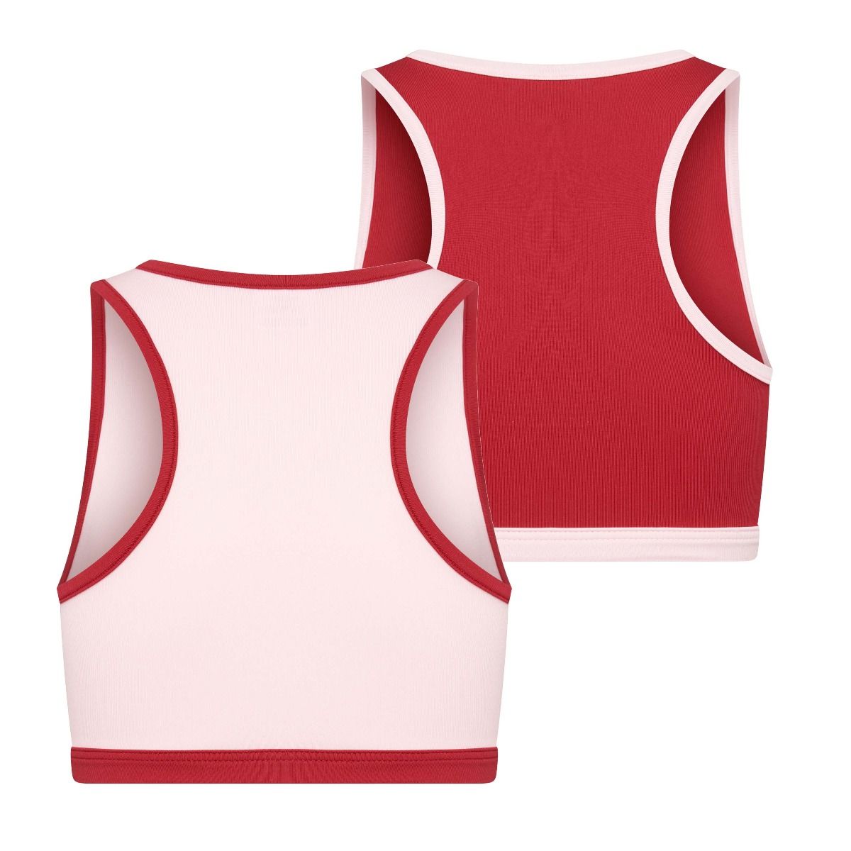 keuken Onschuldig oog Beeren 2-Pack Mix&Match Meisjes Topjes L.Roze/D.Rood