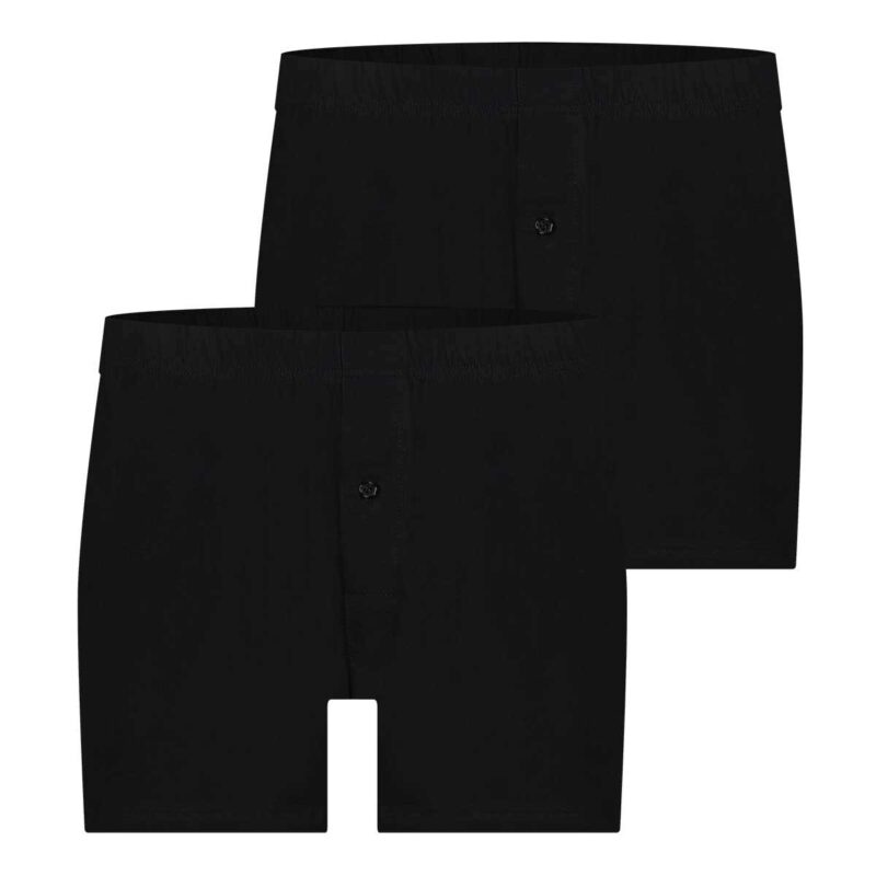 Beeren Cotton Jersey Heren Boxer Zwart (Wijd Model) - (2-Pack) - Afbeelding 3