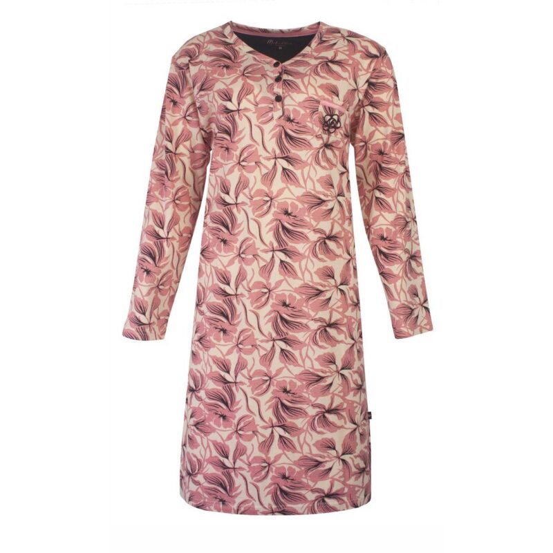 Medaillon Tricot Dames Nachthemd Blush Pink