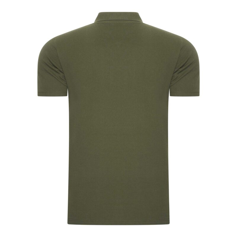 Beeren Heren Polo Izaak Pique Korte Mouw Groen Achterkant