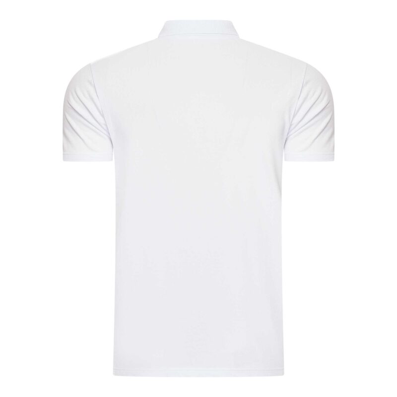 Beeren-Heren-Polo-Izaak-Pique-Korte-Mouw-Wit-Achterkant