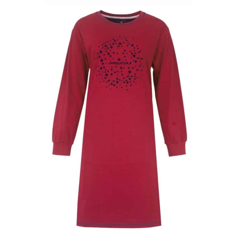 Irresistible Tricot Dames Nachthemd Rood