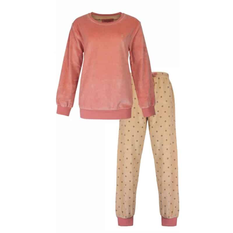 Irresistible velours dames pyjama Rosette Pink