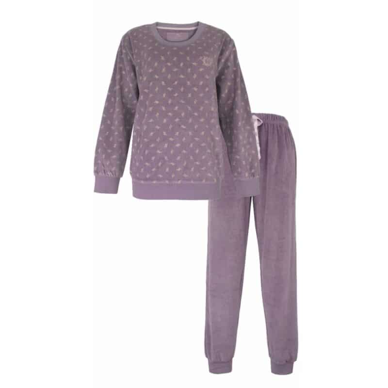 Tenderness Velours Dames Pyjama Purple Ash