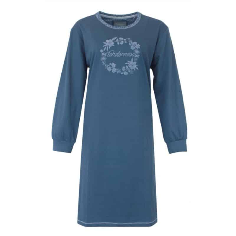 Tenderness Tricot Dames Nachthemd Petrol
