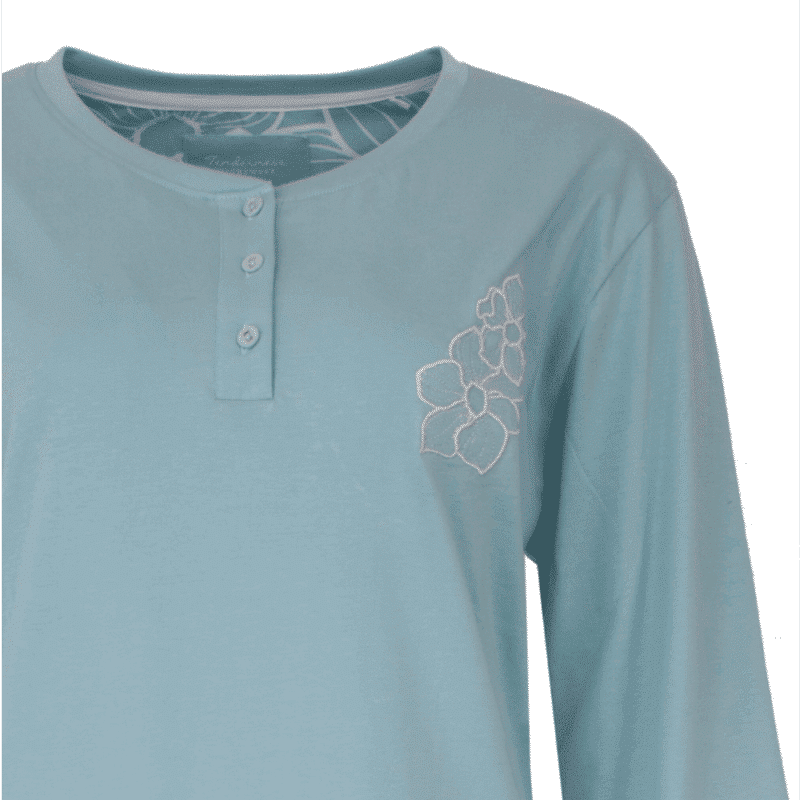 Alternative view of Tenderness Tricot Dames Nachthemd Aqua Blue