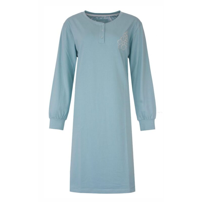 Tenderness Tricot Dames Nachthemd Aqua Blue