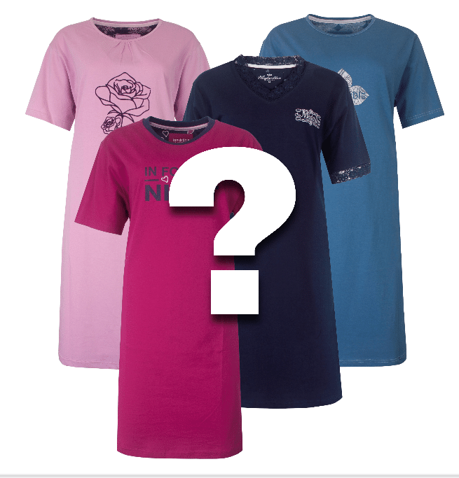 Mystery Dames Nachthemd KM - van €19.50 voor €9.50